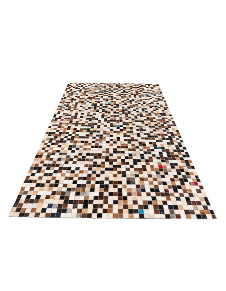 Detail image of 5' 1 x 8' Cowhide Stocks Rug