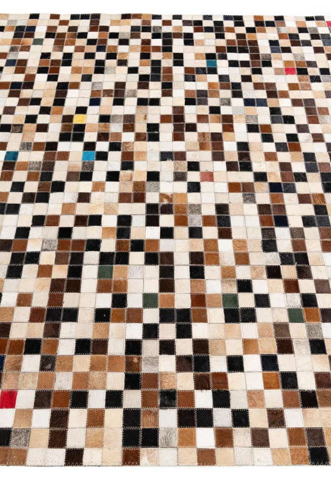 5' 1 x 8' Cowhide Stocks Rug