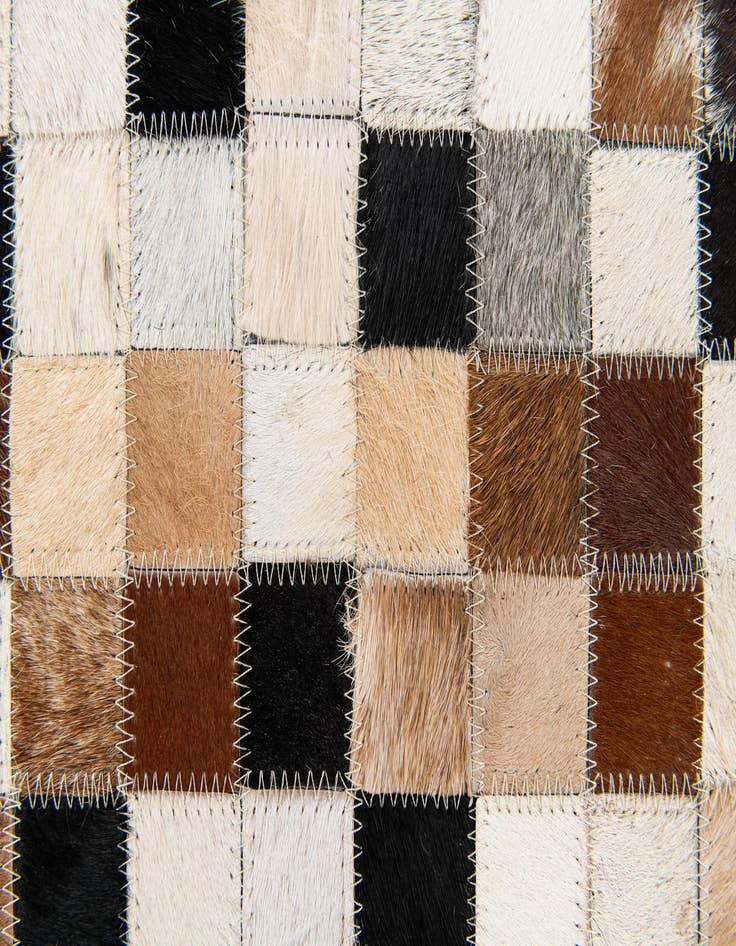 Detail image of 5' 1 x 8' Cowhide Stocks Rug