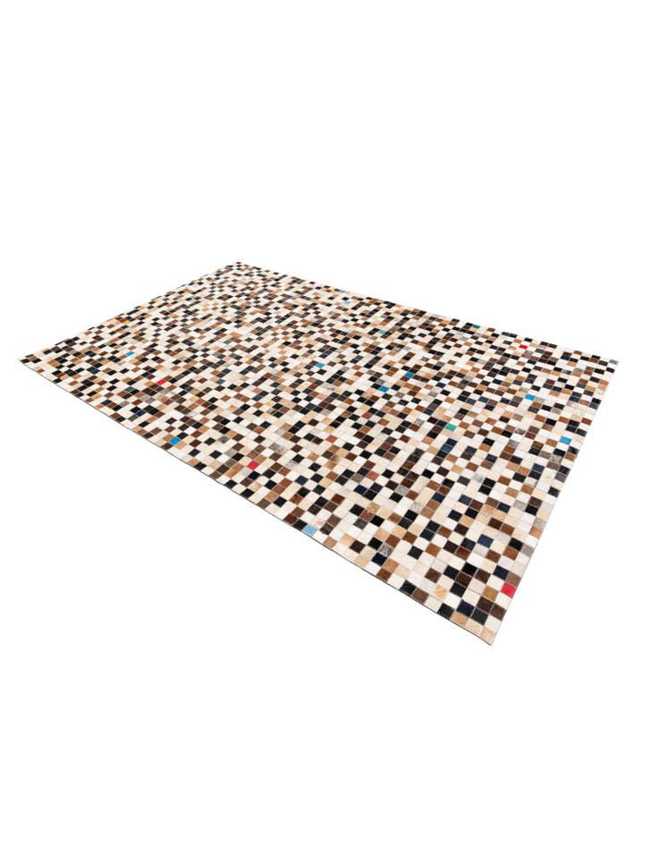 Detail image of 5' 1 x 7' 11 Cowhide Stocks Rug