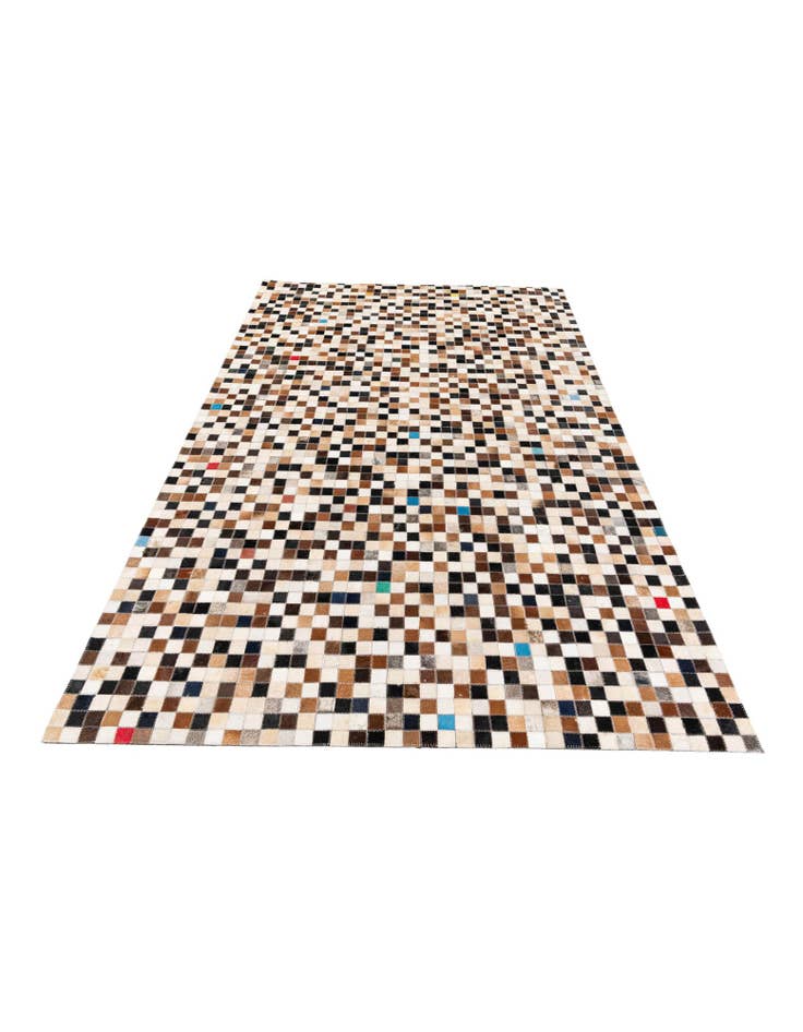 Detail image of 5' 1 x 7' 11 Cowhide Stocks Rug