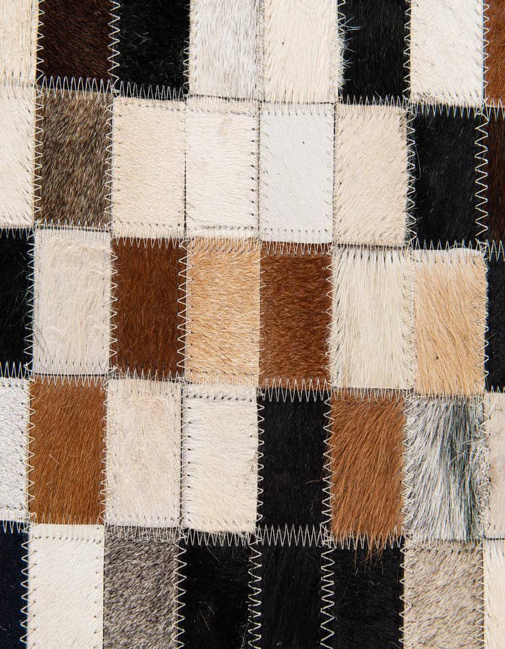 Detail image of 5' 1 x 7' 11 Cowhide Stocks Rug