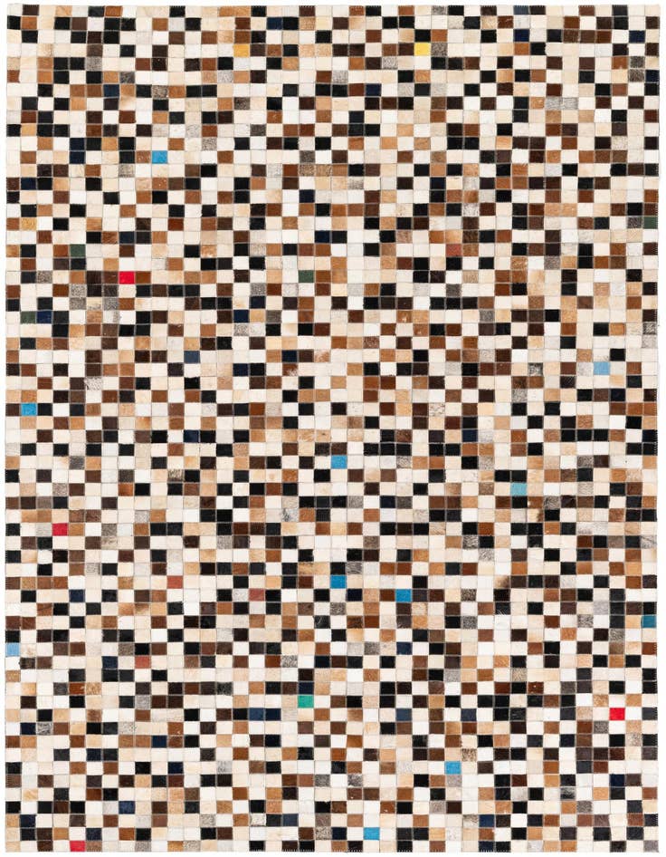 Detail image of 5' 1 x 7' 11 Cowhide Stocks Rug
