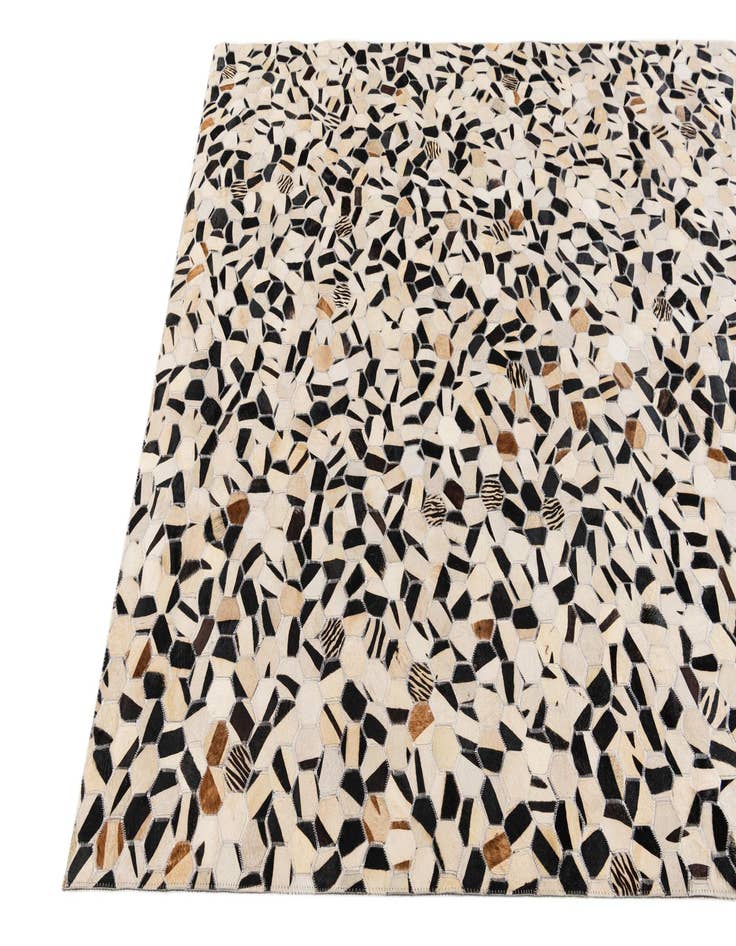Detail image of 5' x 8' Cowhide Stocks Rug