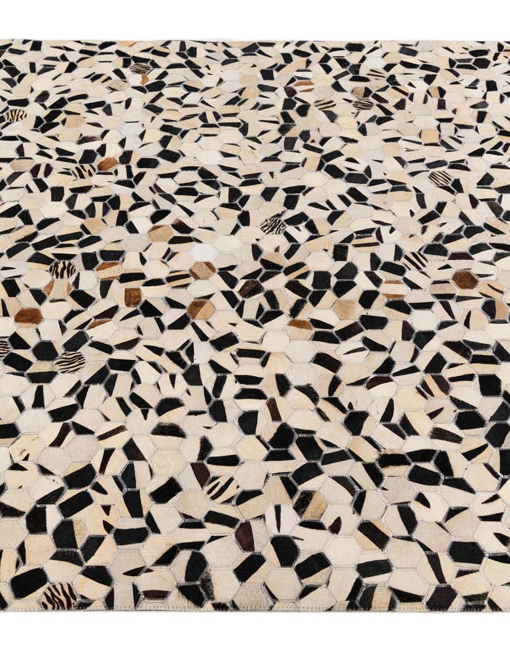 Detail image of 5' x 8' Cowhide Stocks Rug