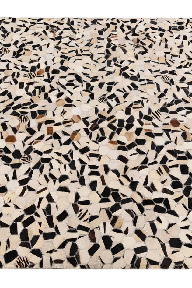 Detail image of 5' x 8' Cowhide Stocks Rug