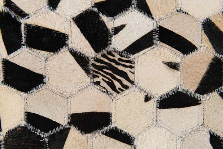5' x 8' Cowhide Stocks Rug