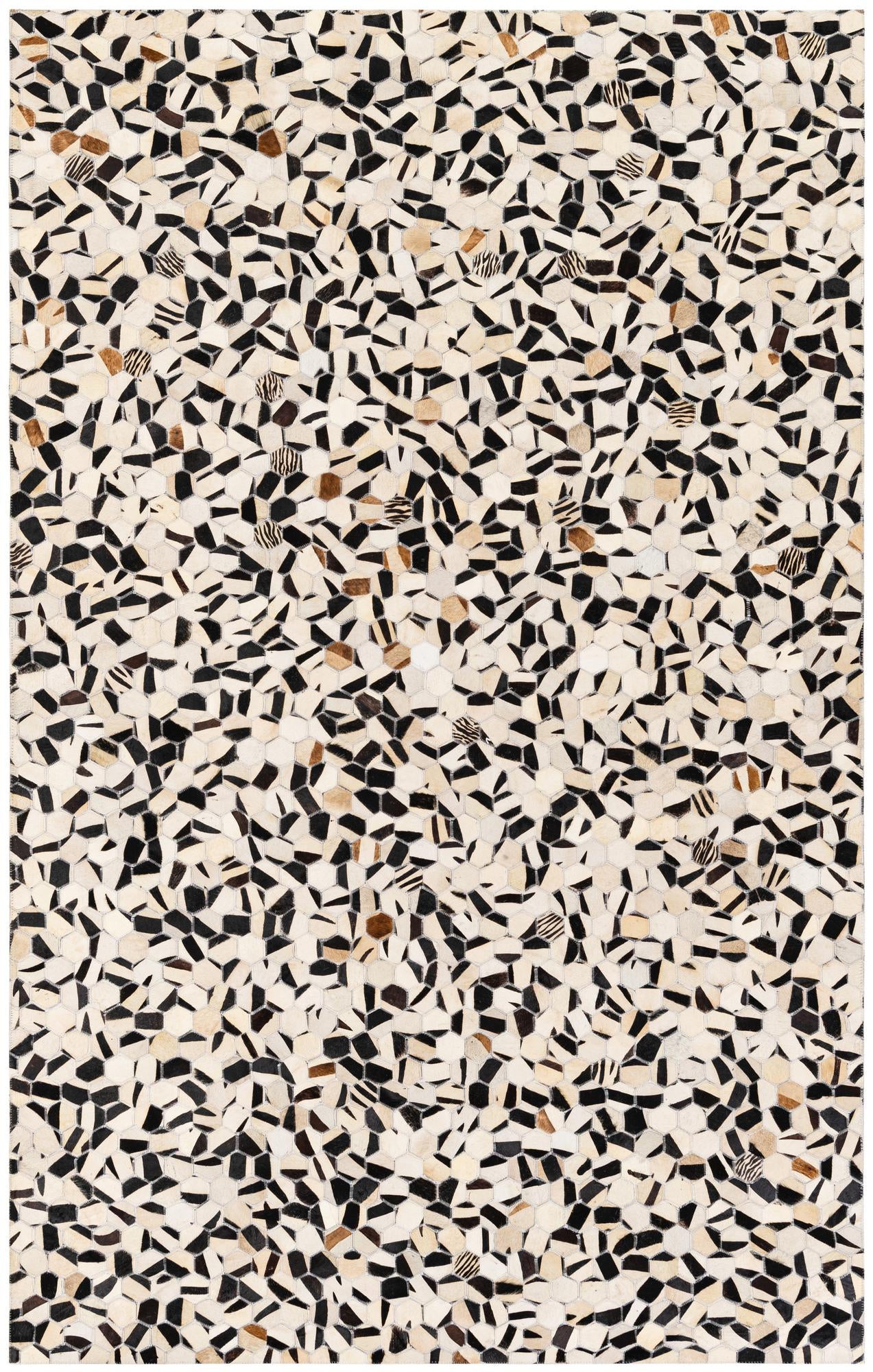 5' x 8' Cowhide Stocks Rug