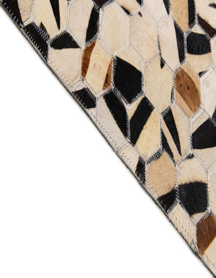 Detail image of 5' 1 x 7' 11 Cowhide Stocks Rug