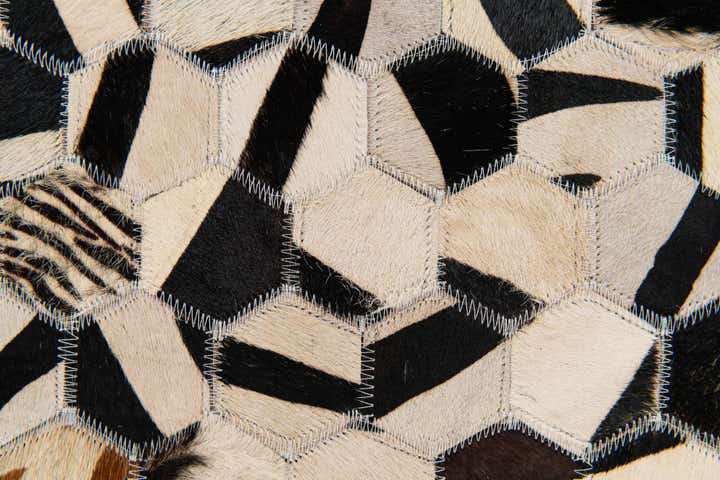 5' 1 x 7' 11 Cowhide Stocks Rug