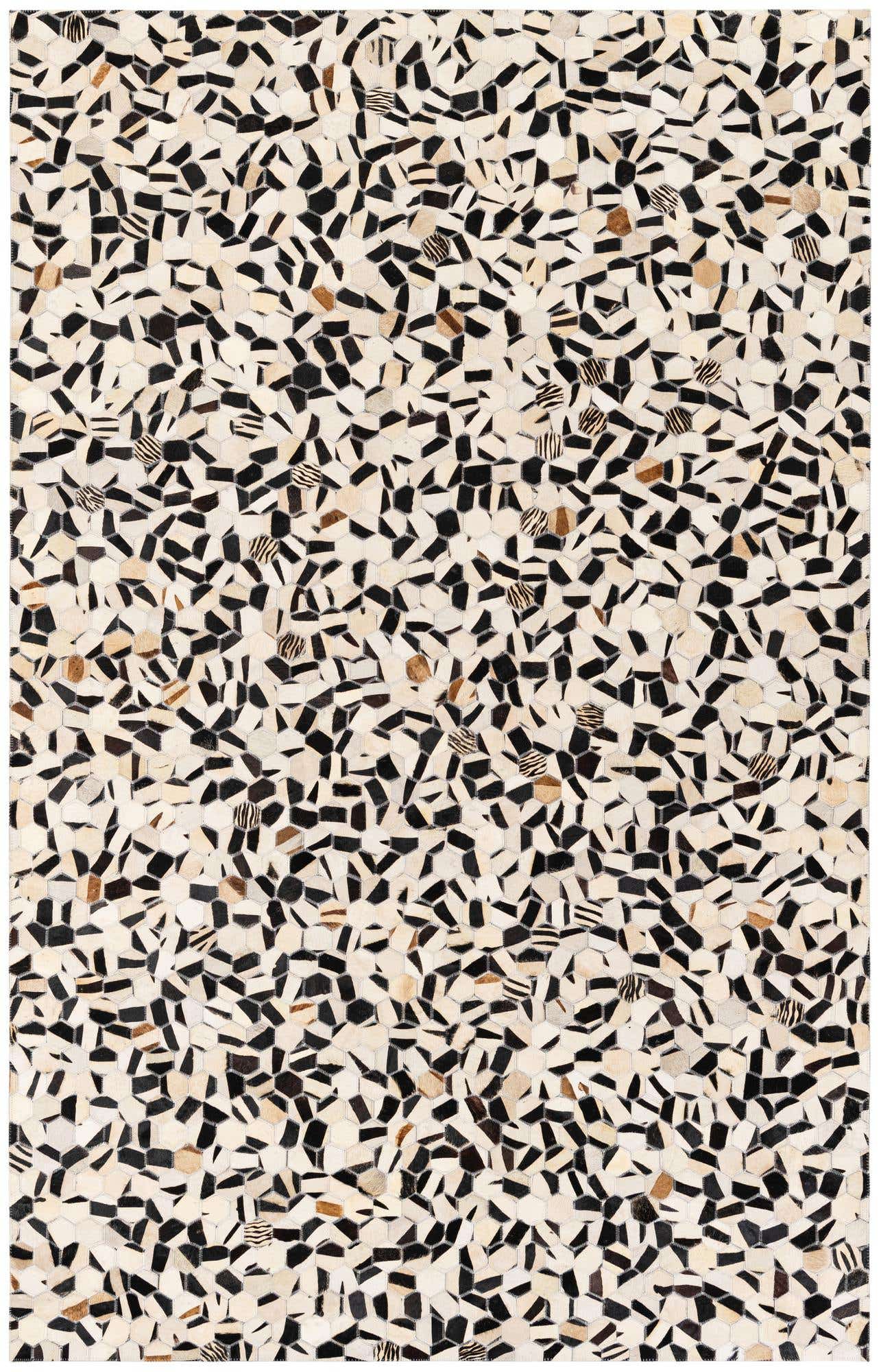 5' 1 x 7' 11 Cowhide Stocks Rug