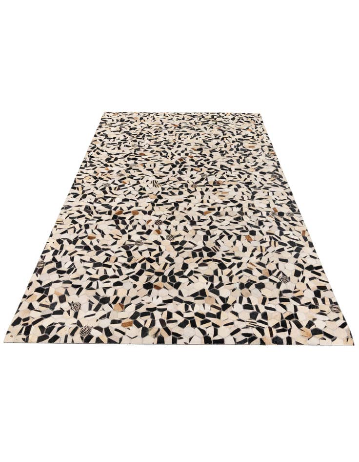 Detail image of 5' x 8' Cowhide Stocks Rug