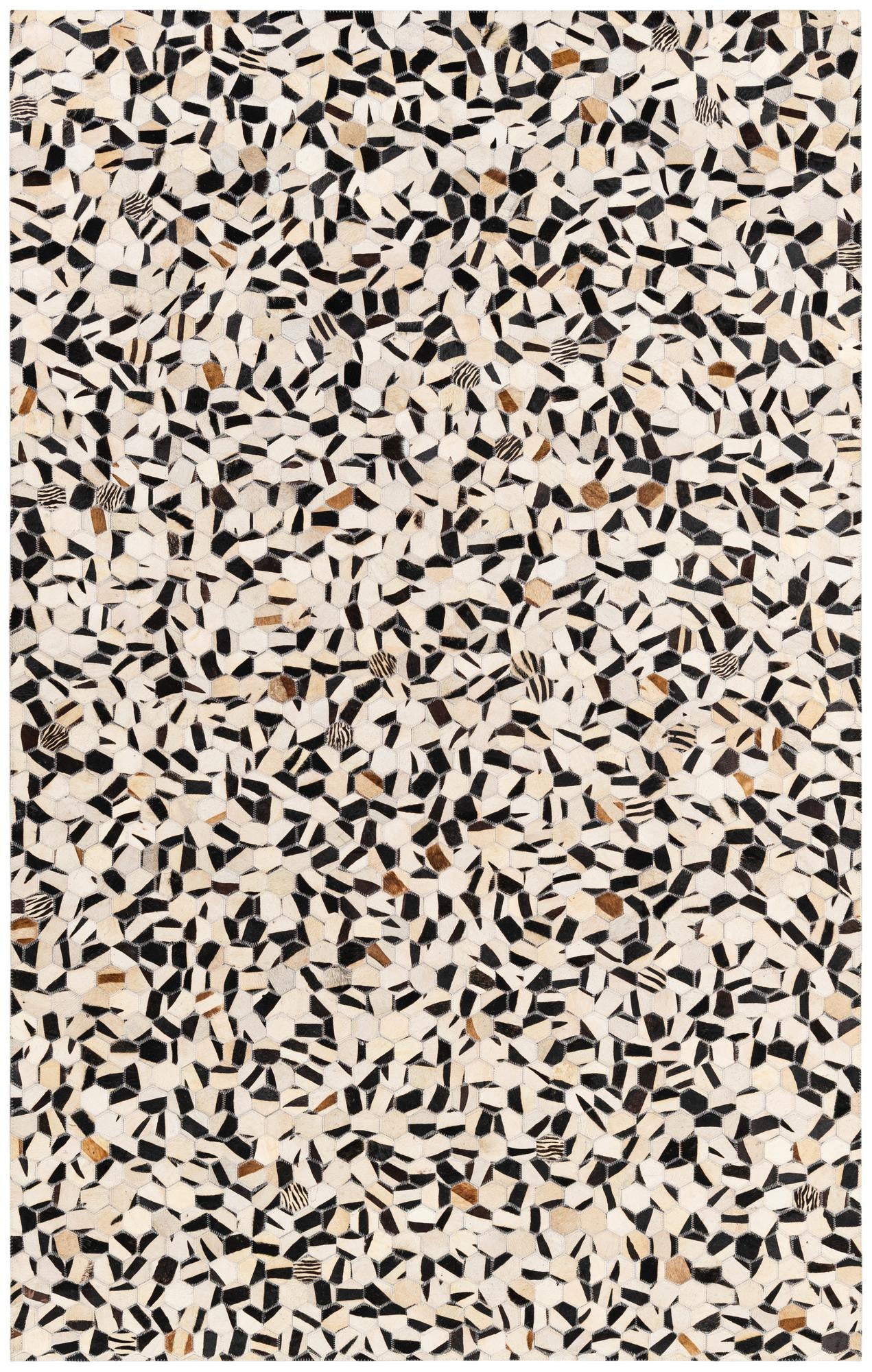 5' x 8' Cowhide Stocks Rug