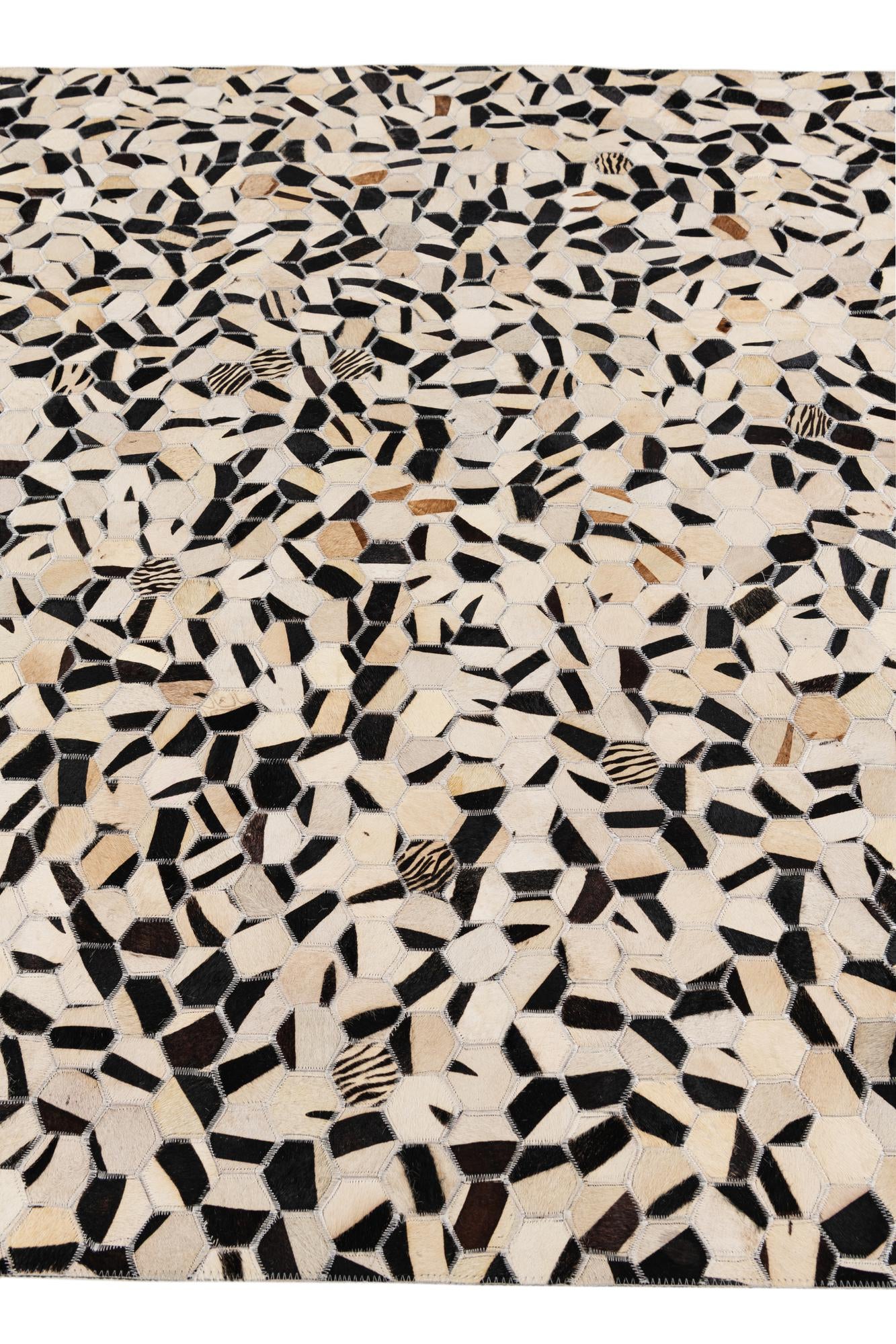 5' 1 x 7' 11 Cowhide Stocks Rug