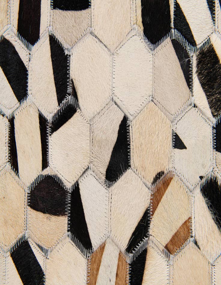 Detail image of 5' 1 x 7' 11 Cowhide Stocks Rug