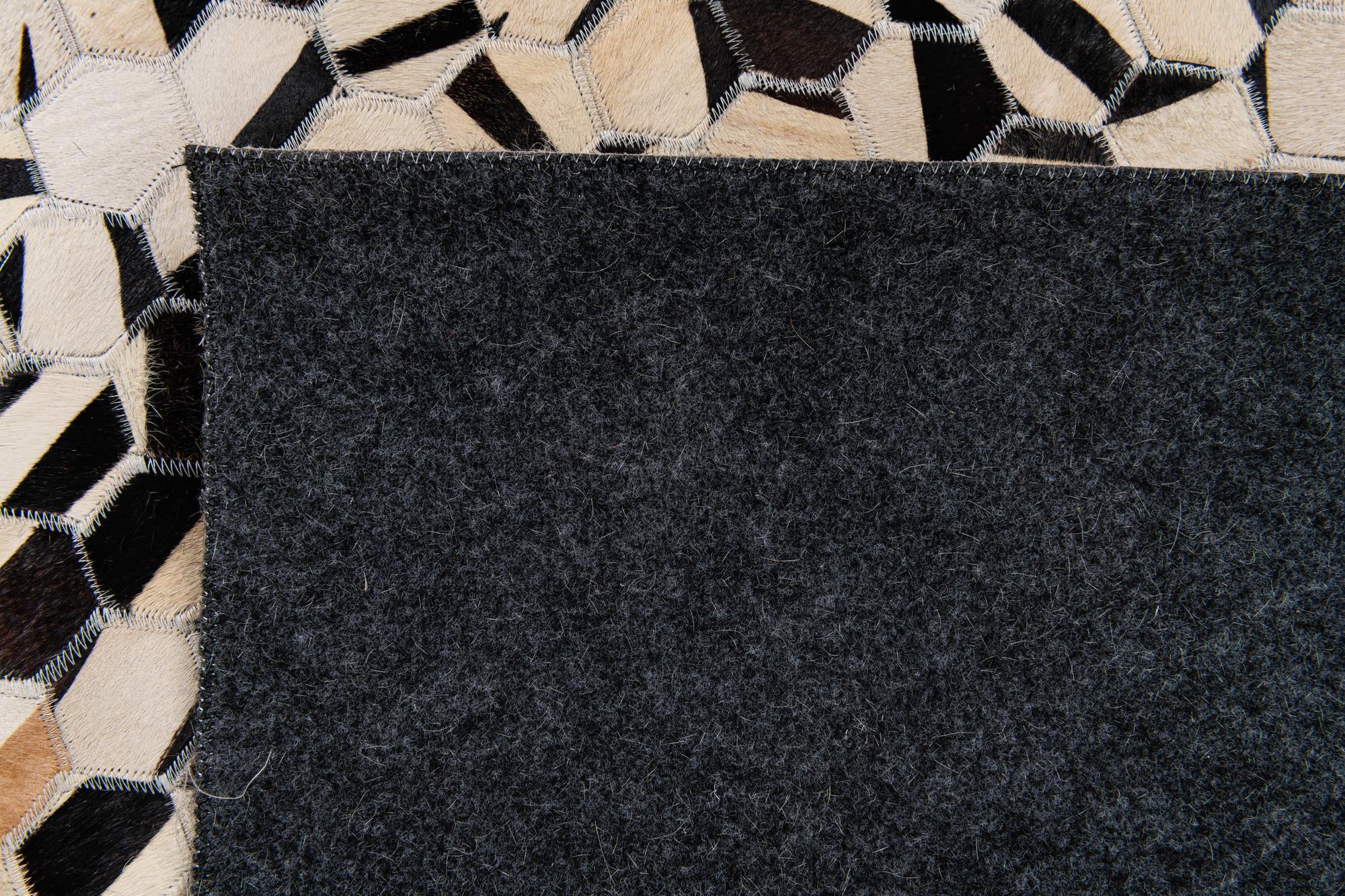 5' 1 x 7' 11 Cowhide Stocks Rug