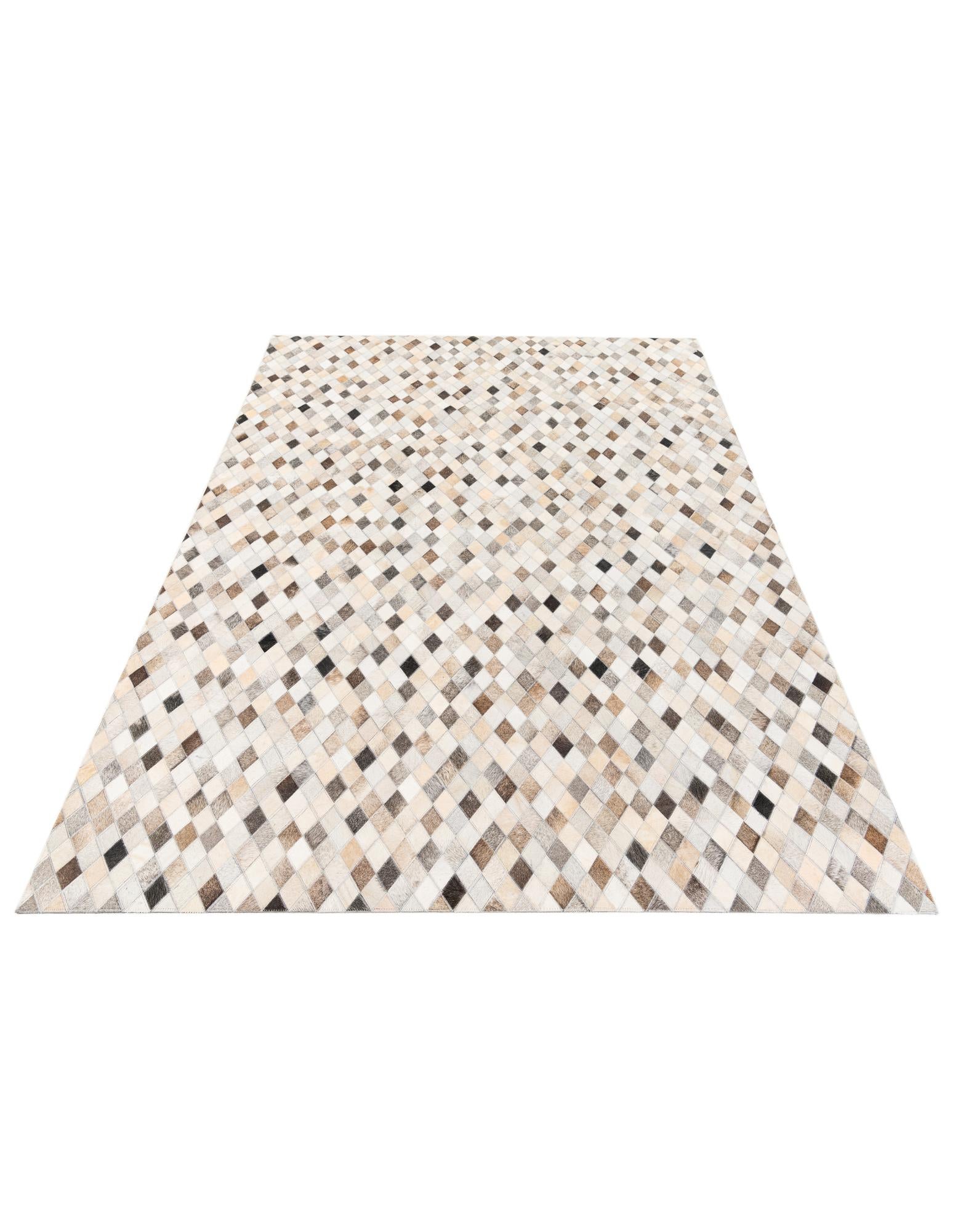 5' 7 x 8' Cowhide Stocks Rug