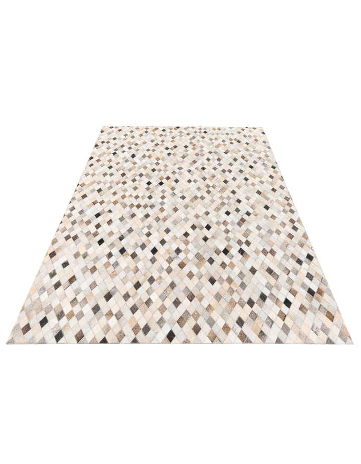 5' 7 x 8' Cowhide Stocks Rug