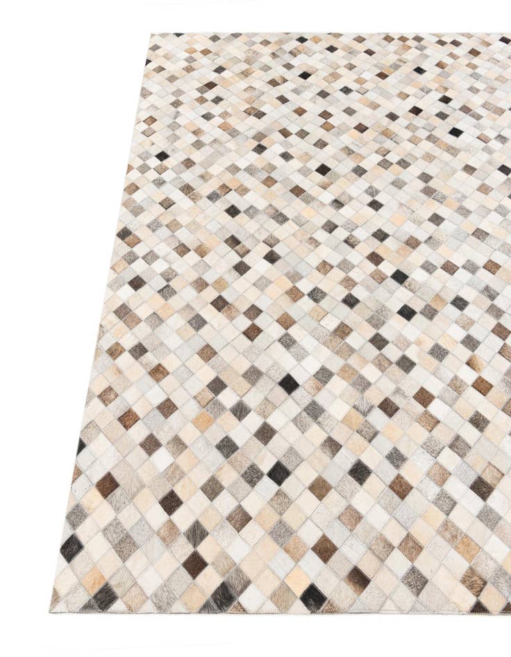 Detail image of 5' 7 x 8' Cowhide Stocks Rug