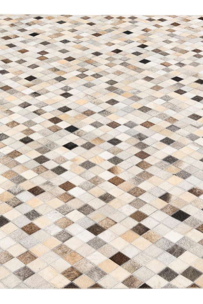 5' 7 x 8' Cowhide Stocks Rug