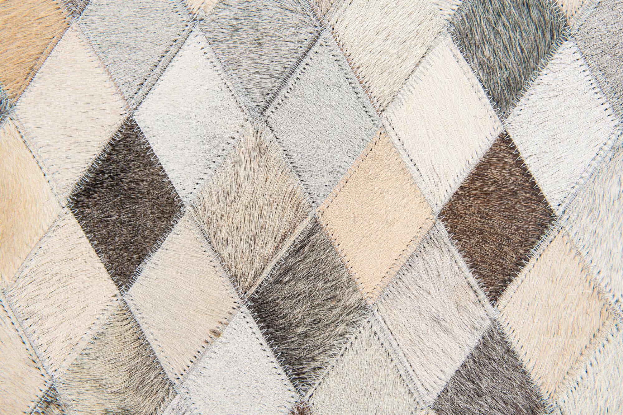 5' 7 x 8' Cowhide Stocks Rug