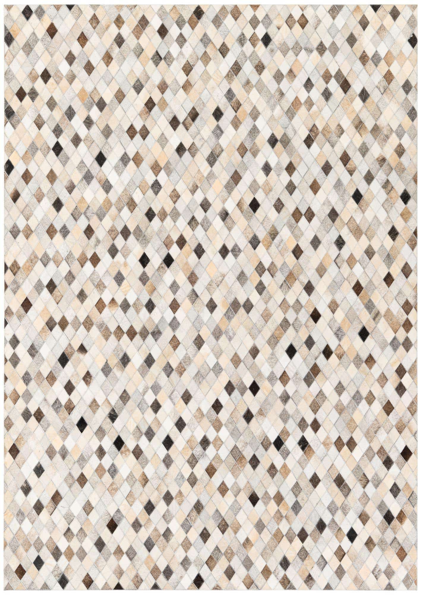 5' 7 x 8' Cowhide Stocks Rug