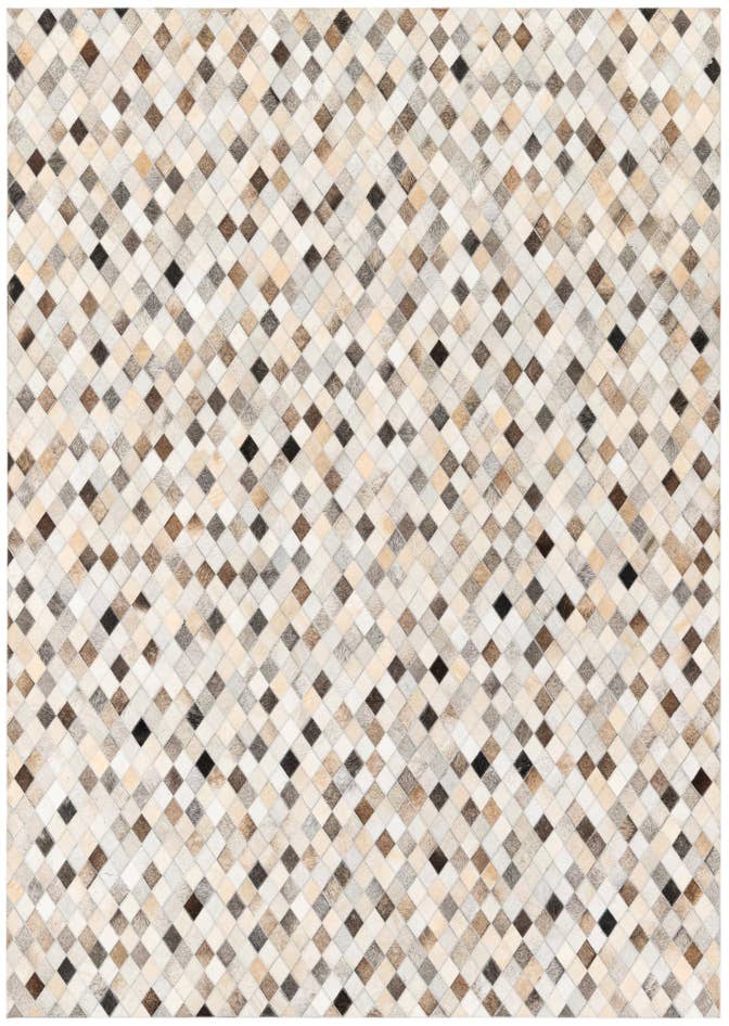 Detail image of 5' 7 x 8' Cowhide Stocks Rug
