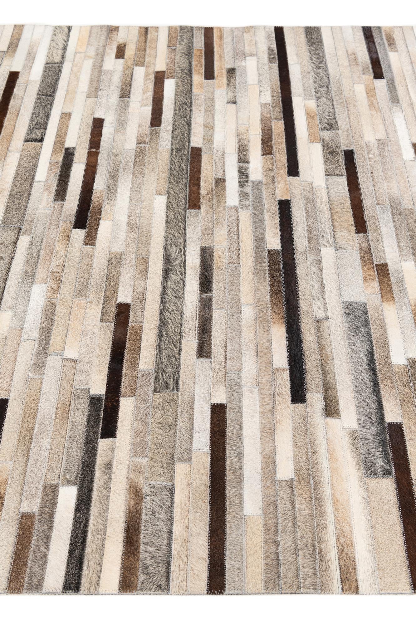 5' 1 x 7' 11 Cowhide Stocks Rug