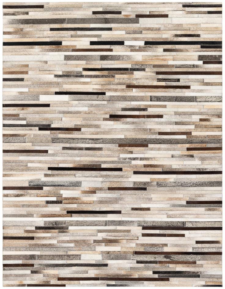 Detail image of 5' 1 x 7' 11 Cowhide Stocks Rug