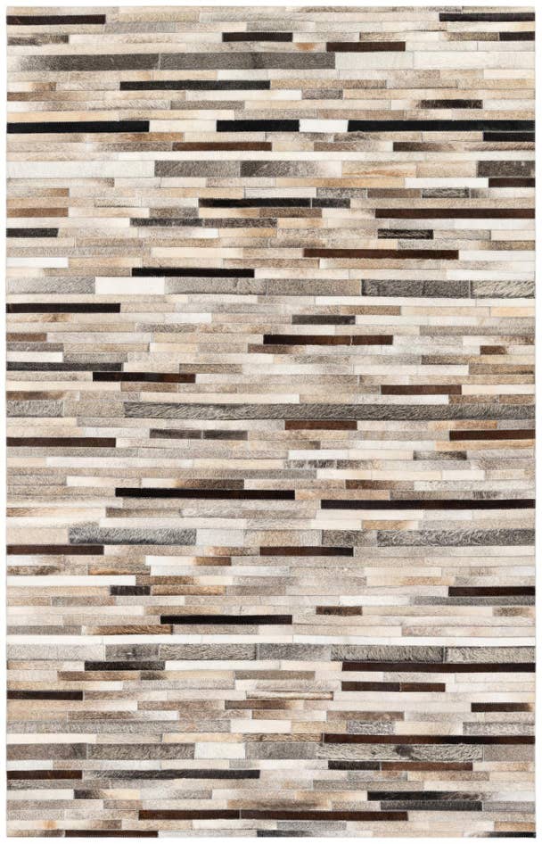 Detail image of 5' 1 x 7' 11 Cowhide Stocks Rug