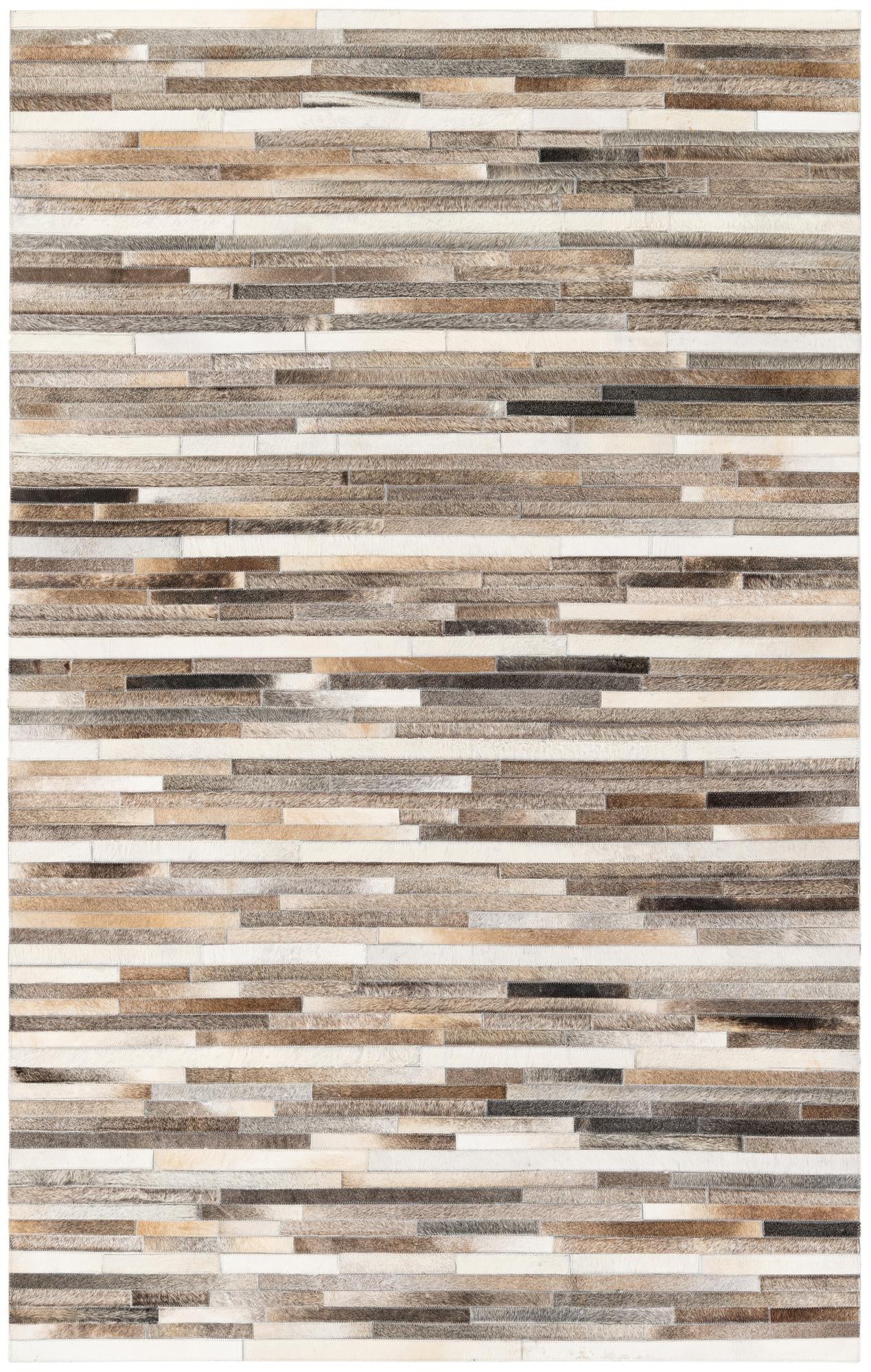 5' 1 x 8' Cowhide Stocks Rug