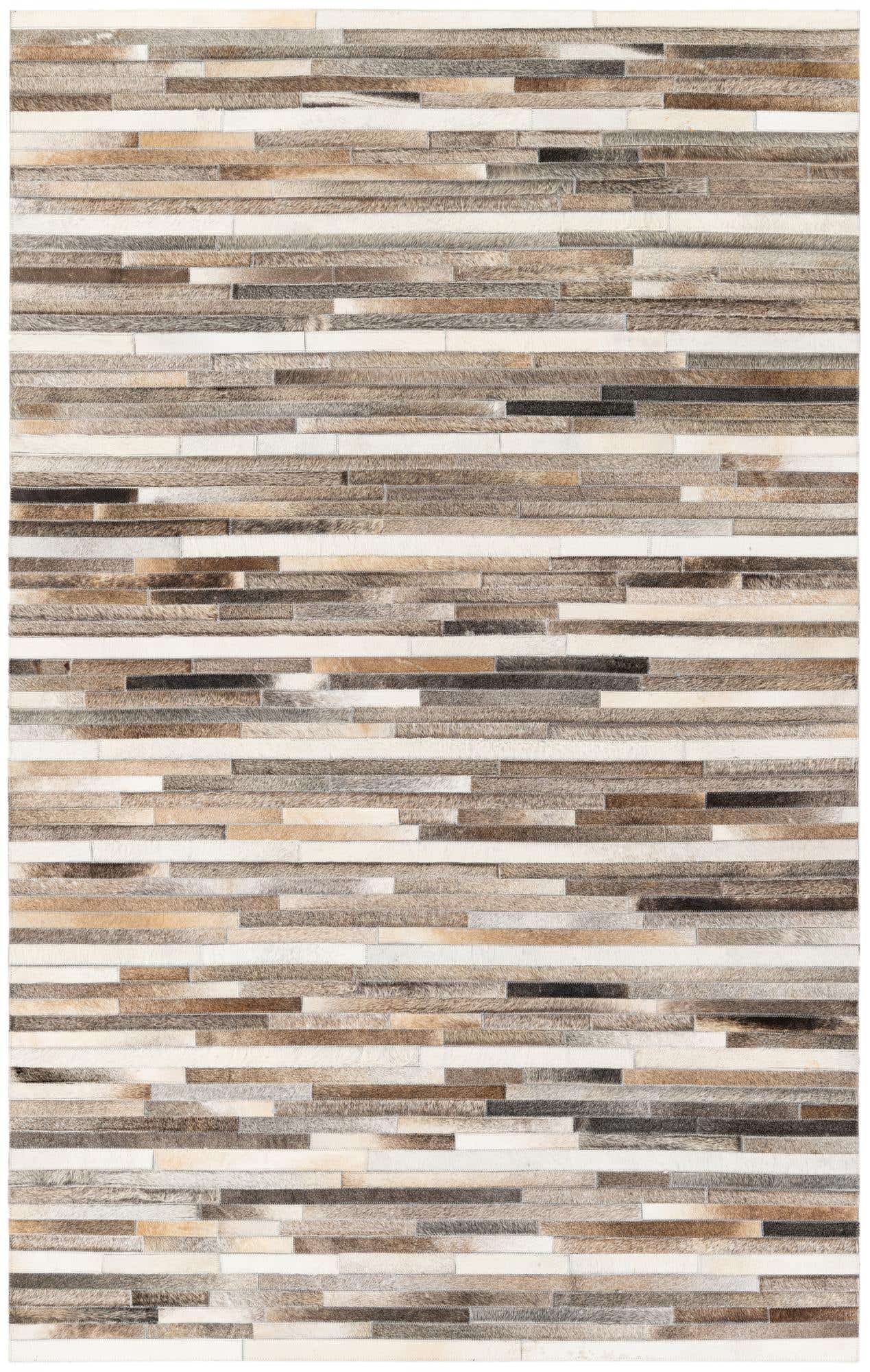 5' 1 x 8' Cowhide Stocks Rug