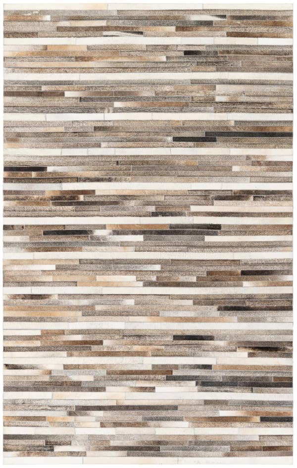 Detail image of 5' 1 x 8' Cowhide Stocks Rug