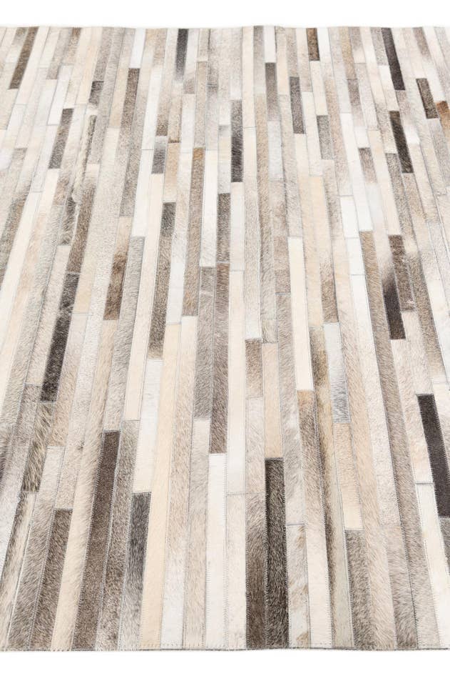 Detail image of 5' 1 x 7' 11 Cowhide Stocks Rug