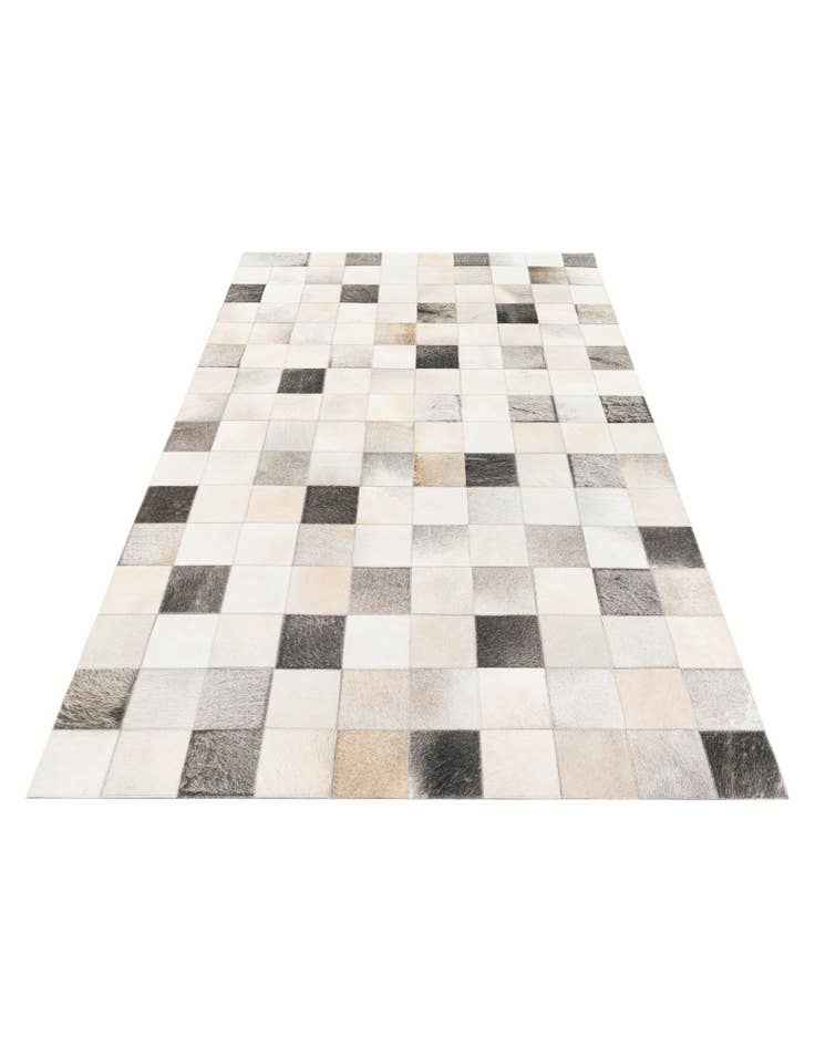 Detail image of 5' x 7' 11 Cowhide Stocks Rug