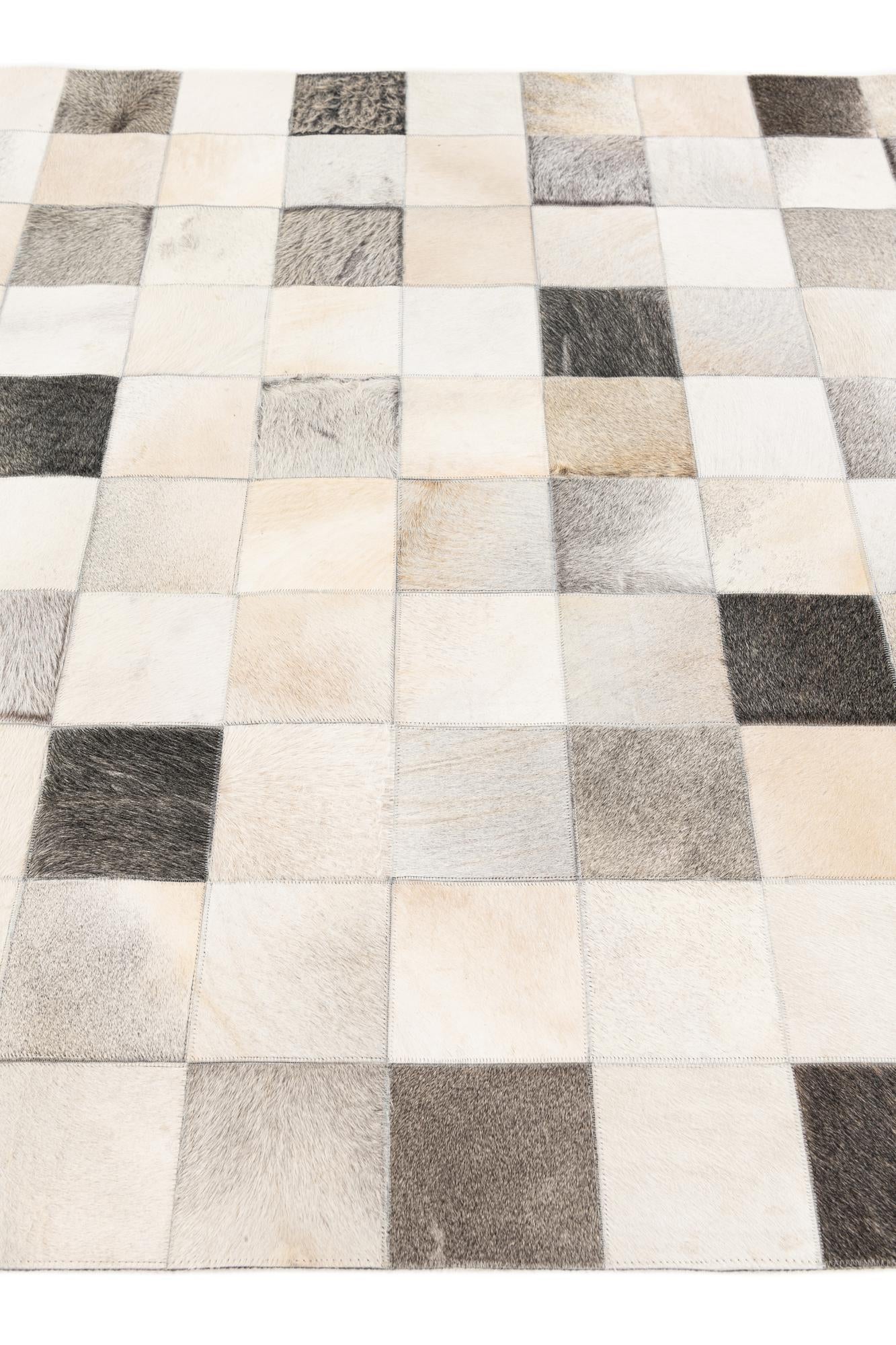 5' x 7' 11 Cowhide Stocks Rug
