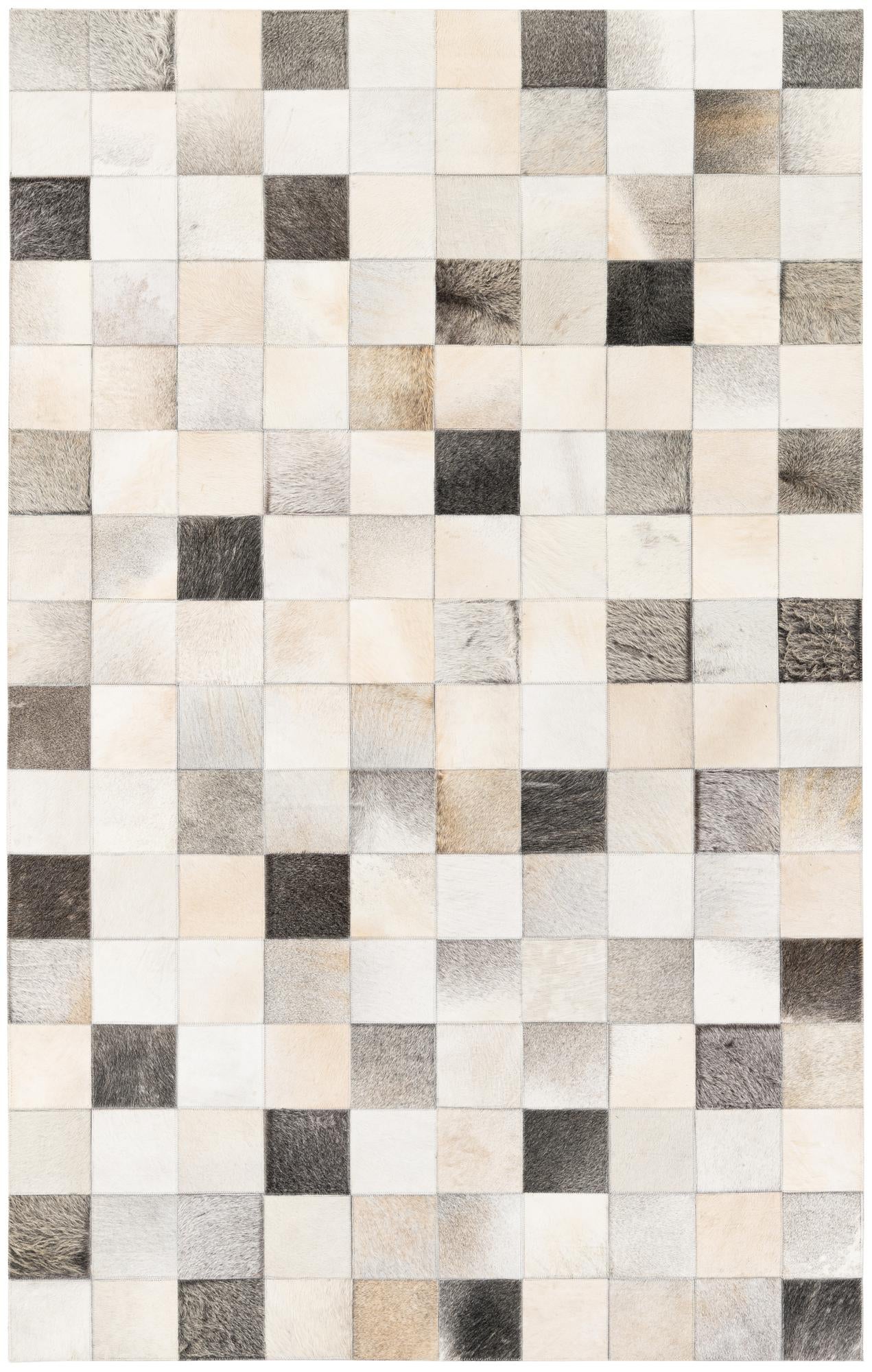 5' x 7' 11 Cowhide Stocks Rug