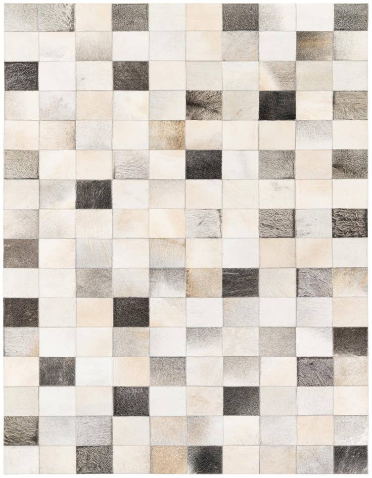 Detail image of 5' x 7' 11 Cowhide Stocks Rug