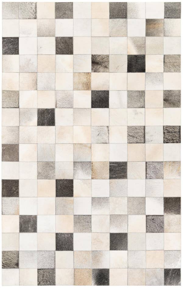 Detail image of 5' x 7' 11 Cowhide Stocks Rug