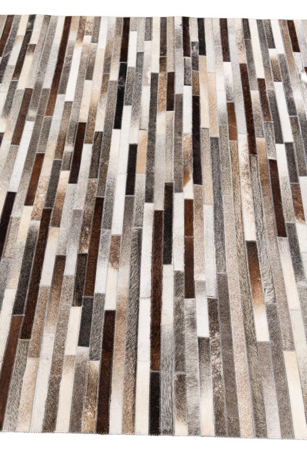 Detail image of 5' 1 x 7' 11 Cowhide Stocks Rug