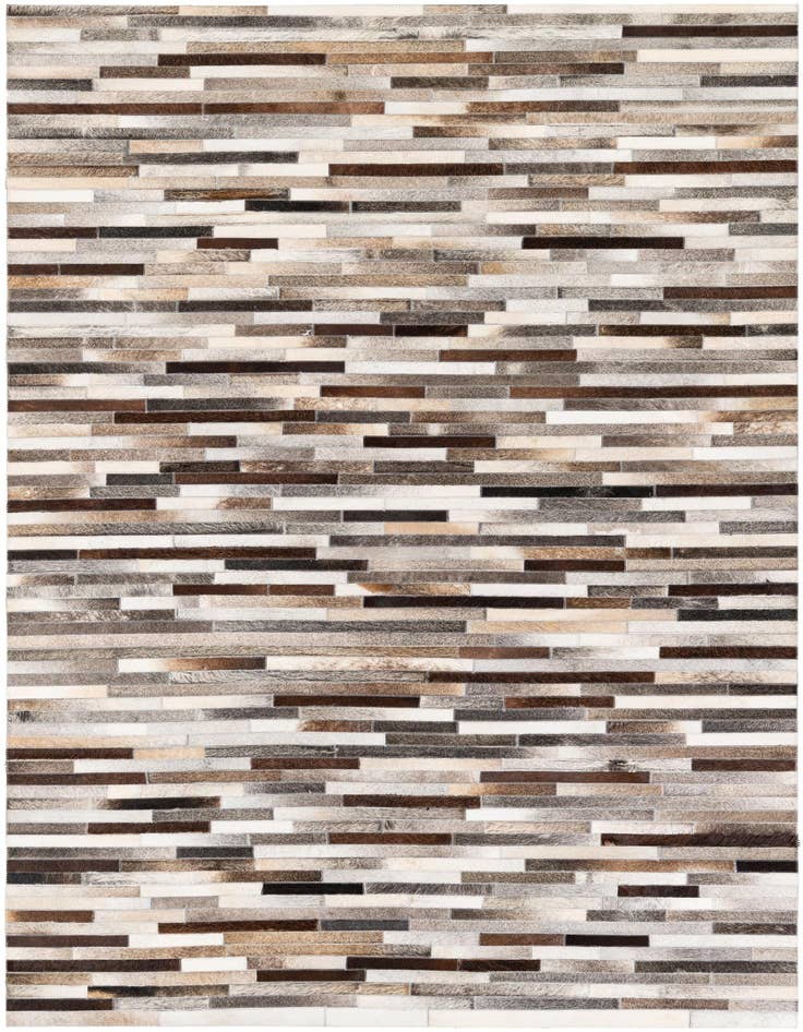 Detail image of 5' 1 x 7' 11 Cowhide Stocks Rug