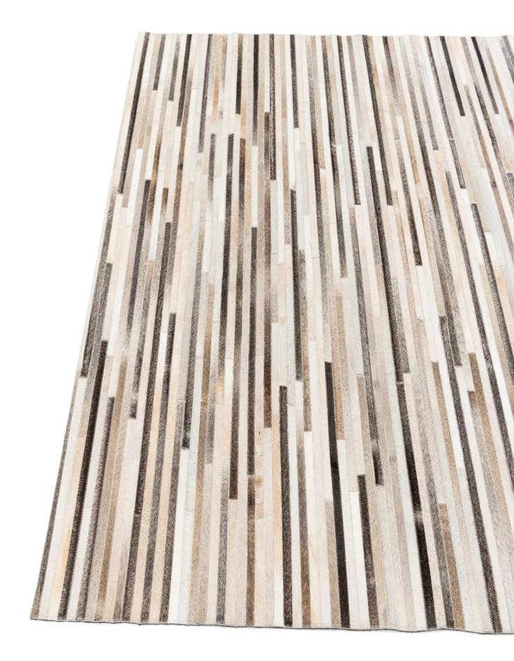 Detail image of 5' 1 x 8' Cowhide Stocks Rug