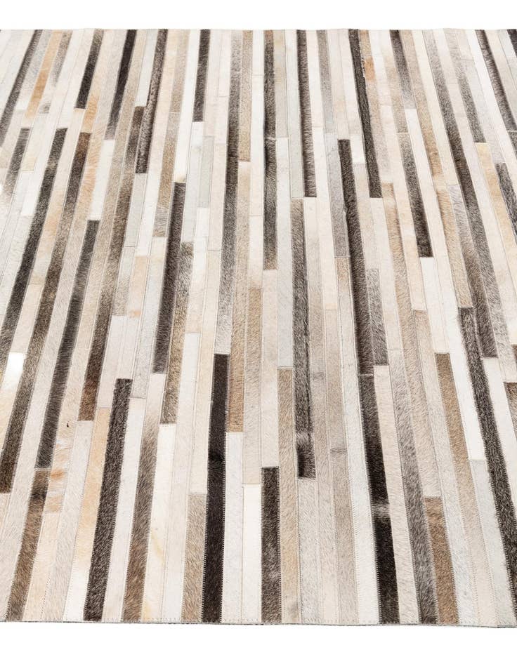 Detail image of 5' 1 x 8' Cowhide Stocks Rug