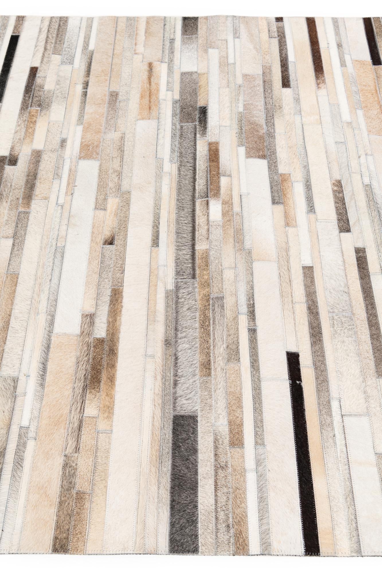 5' 1 x 7' 11 Cowhide Stocks Rug