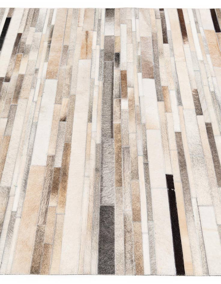 Detail image of 5' 1 x 7' 11 Cowhide Stocks Rug