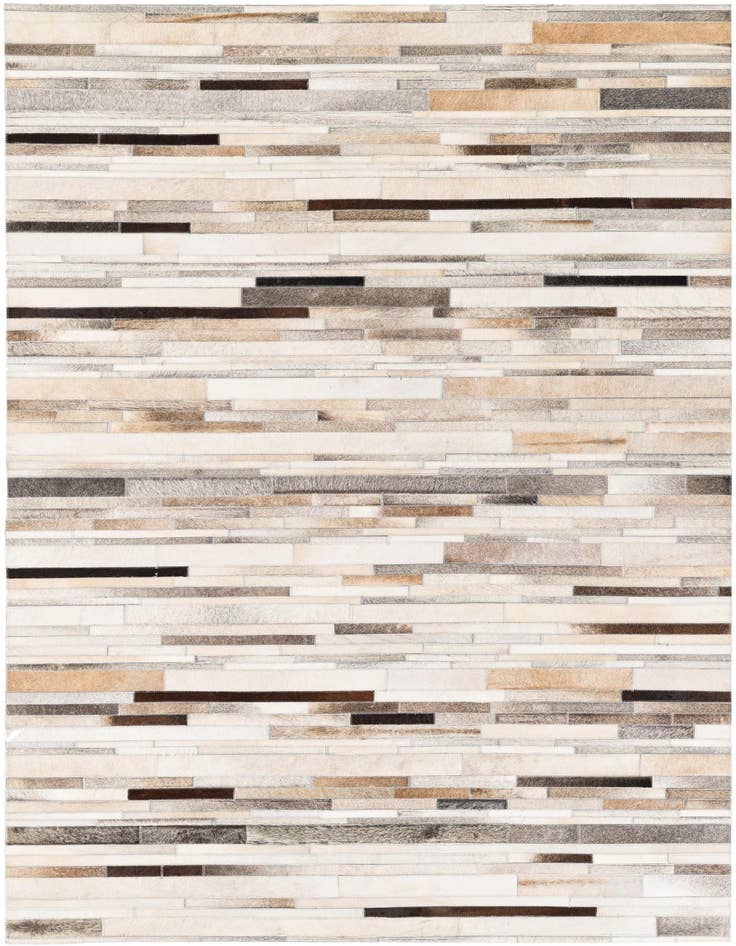 Detail image of 5' 1 x 7' 11 Cowhide Stocks Rug