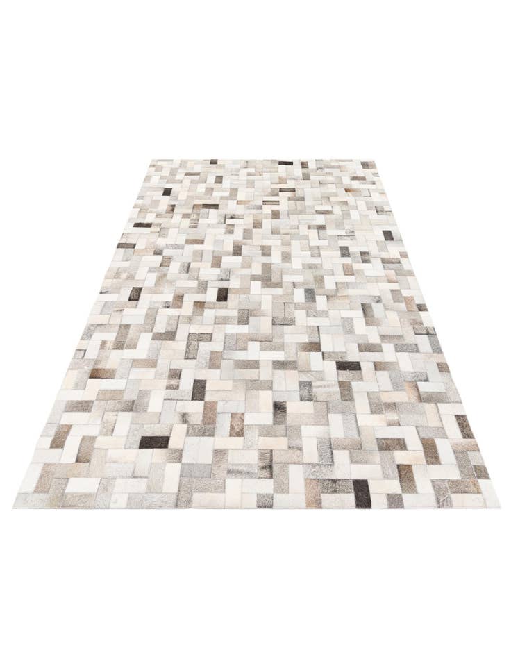 Detail image of 5' 1 x 8' Cowhide Stocks Rug