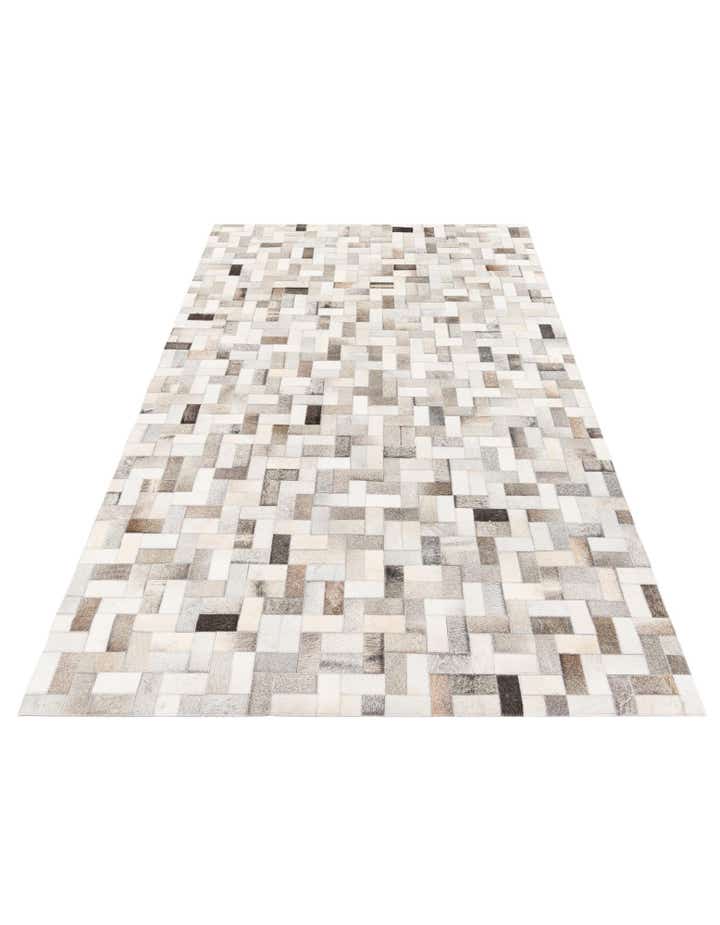 5' 1 x 8' Cowhide Stocks Rug