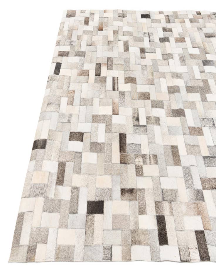 Detail image of 5' 1 x 8' Cowhide Stocks Rug