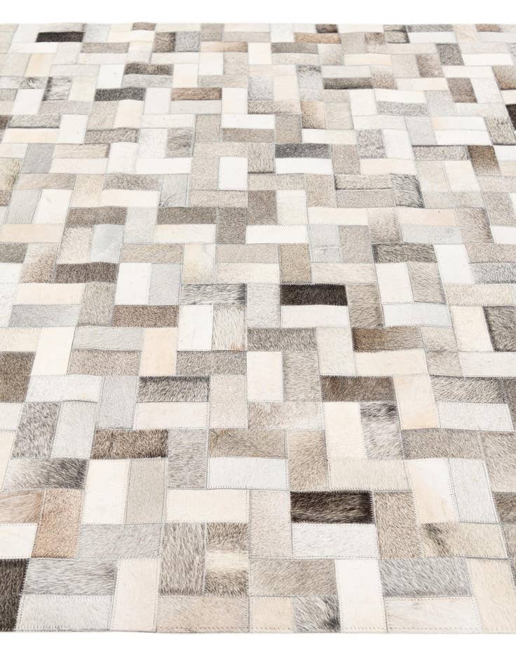 Detail image of 5' 1 x 8' Cowhide Stocks Rug